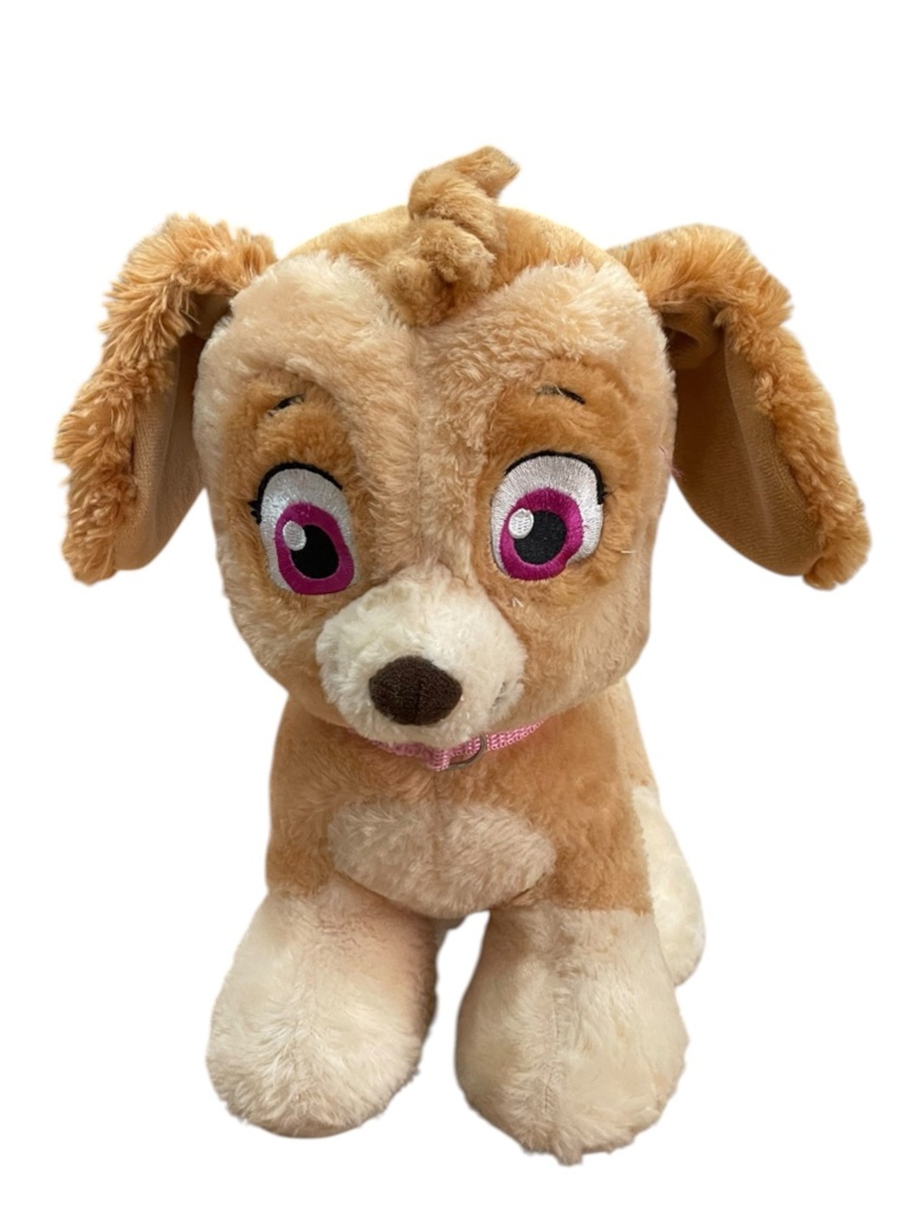 Build-A-Bear Plush Sky Paw Patrol Nickelodeon with Pink Collar Accent Plush